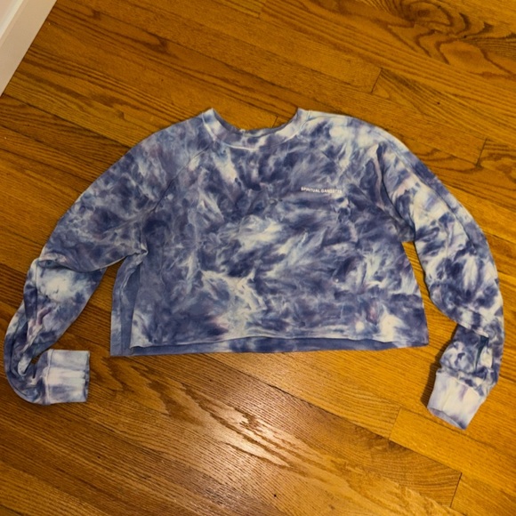 Spiritual Gangster Crop Crewneck Sweatshirt - Picture 1 of 2